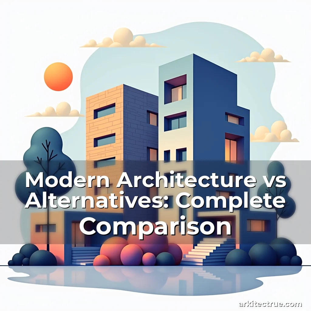 Artistic representation for Modern Architecture vs Alternatives: Complete Comparison