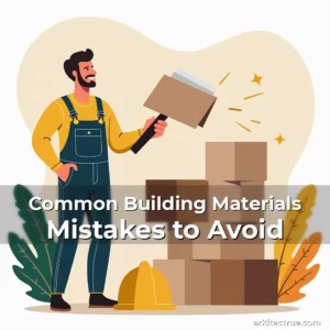 Artistic representation for Common Building Materials Mistakes to Avoid