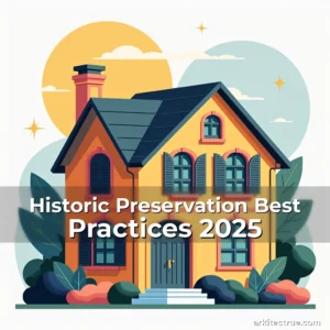 Artistic representation for Historic Preservation Best Practices 2025