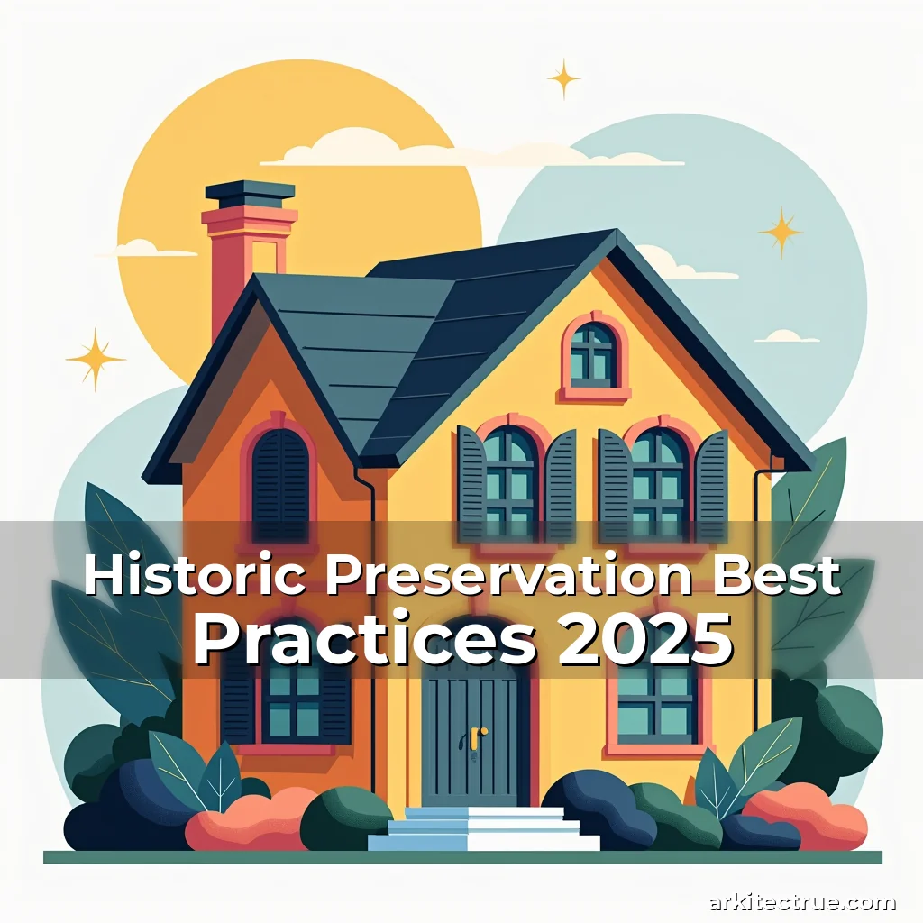 Artistic representation for Historic Preservation Best Practices 2025