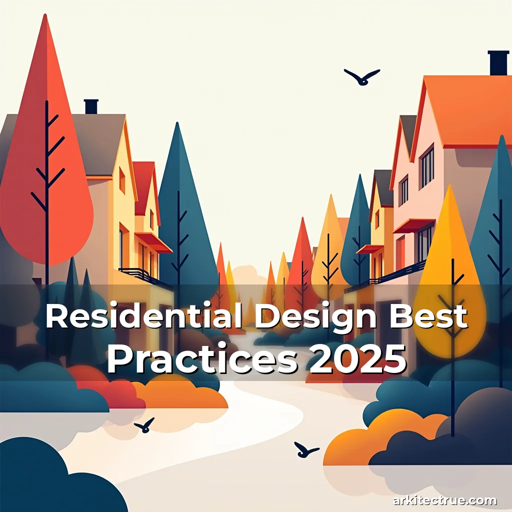 Artistic representation for Residential Design Best Practices 2025