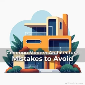 Artistic representation for Common Modern Architecture Mistakes to Avoid