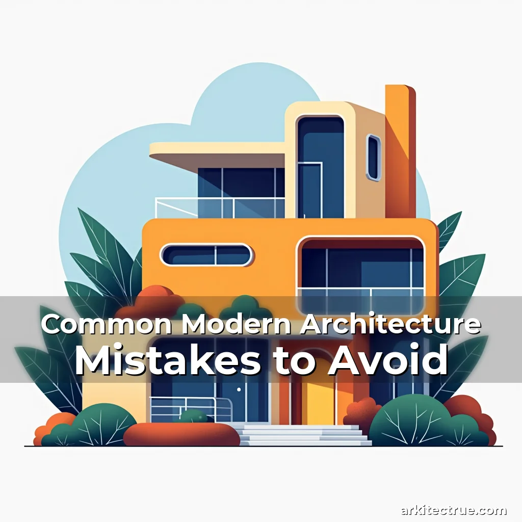 Artistic representation for Common Modern Architecture Mistakes to Avoid