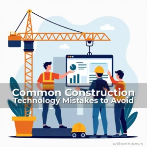 Artistic representation for Common Construction Technology Mistakes to Avoid