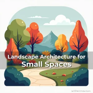 Artistic representation for Landscape Architecture for Small Spaces