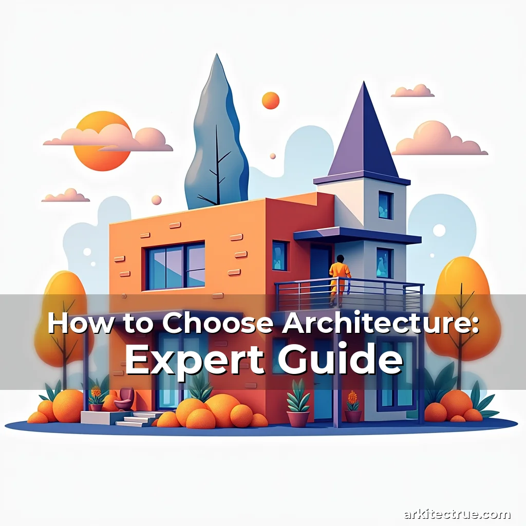 Artistic representation for How to Choose Architecture: Expert Guide