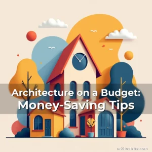 Artistic representation for Architecture on a Budget: Money-Saving Tips