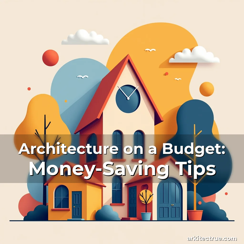Artistic representation for Architecture on a Budget: Money-Saving Tips