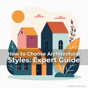 Artistic representation for How to Choose Architectural Styles: Expert Guide