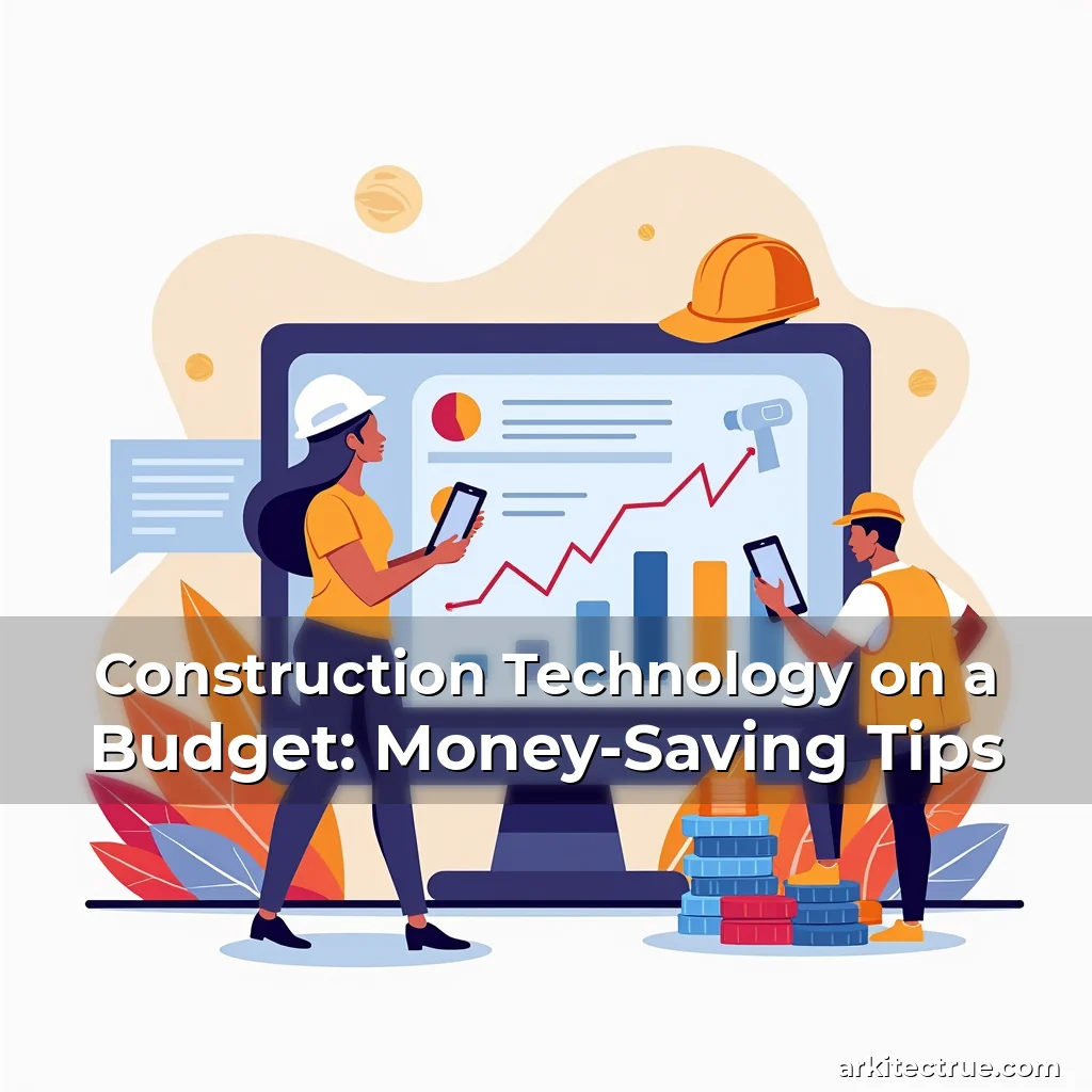 Artistic representation for Construction Technology on a Budget: Money-Saving Tips