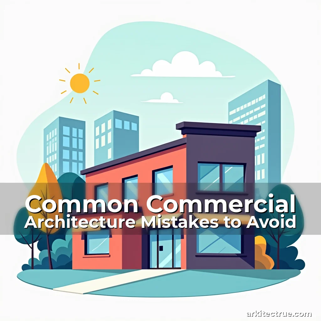 Artistic representation for Common Commercial Architecture Mistakes to Avoid