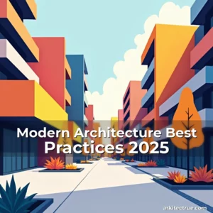 Artistic representation for Modern Architecture Best Practices 2025