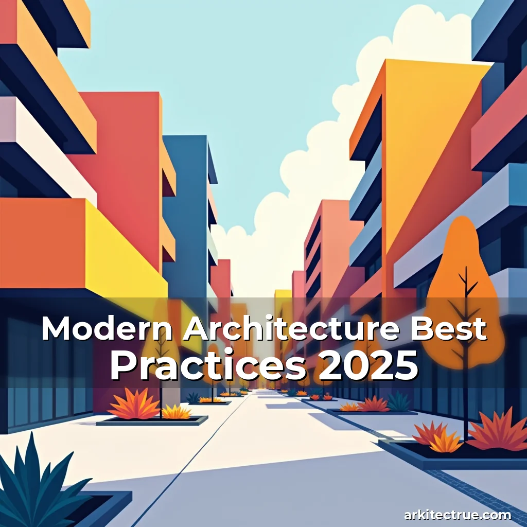 Artistic representation for Modern Architecture Best Practices 2025