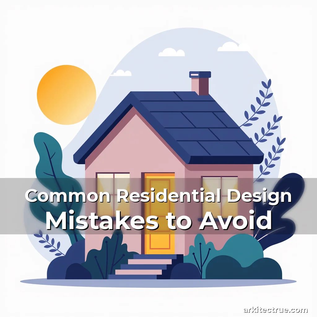Artistic representation for Common Residential Design Mistakes to Avoid