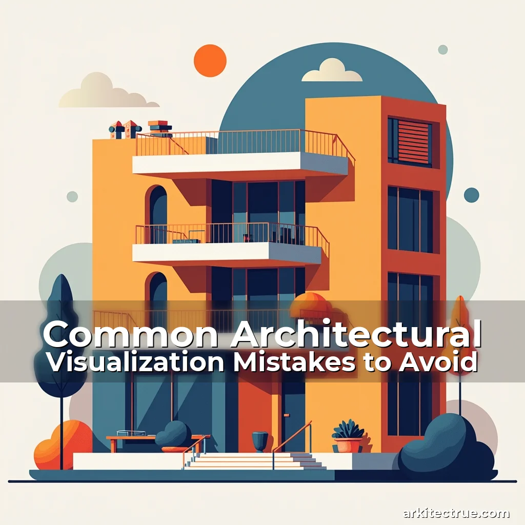 Artistic representation for Common Architectural Visualization Mistakes to Avoid