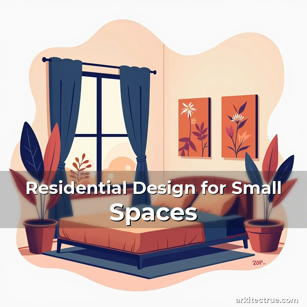 Artistic representation for Residential Design for Small Spaces