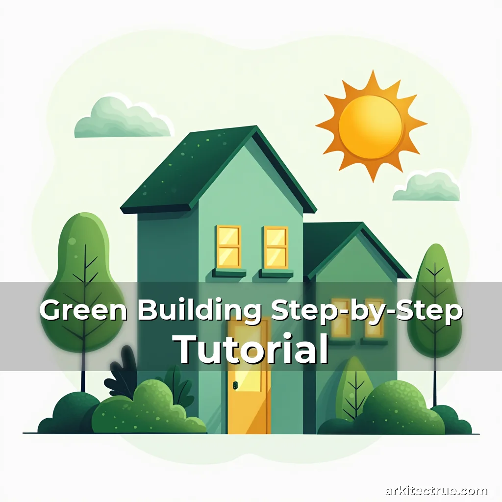 Artistic representation for Green Building Step-by-Step Tutorial