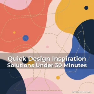 Artistic representation for Quick Design Inspiration Solutions Under 30 Minutes