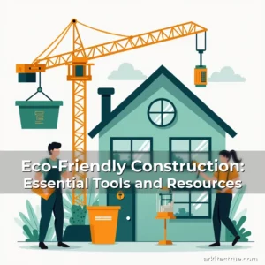 Artistic representation for Eco-Friendly Construction: Essential Tools and Resources