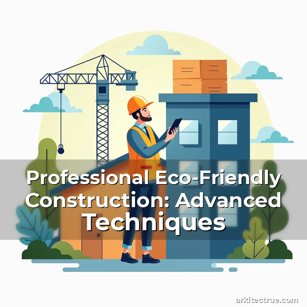 Artistic representation for Professional Eco-Friendly Construction: Advanced Techniques