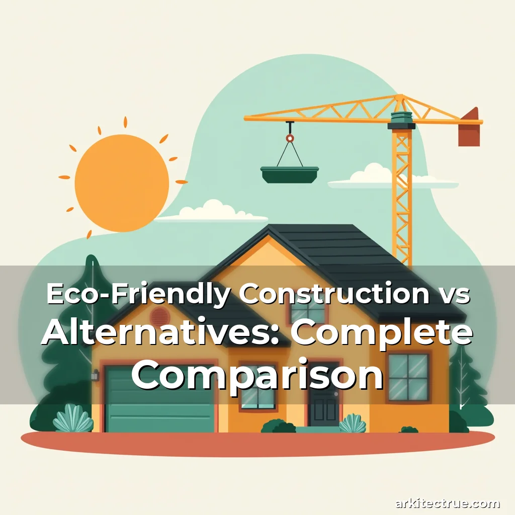Artistic representation for Eco-Friendly Construction vs Alternatives: Complete Comparison