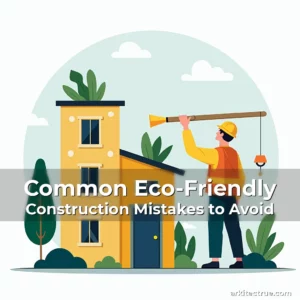 Artistic representation for Common Eco-Friendly Construction Mistakes to Avoid