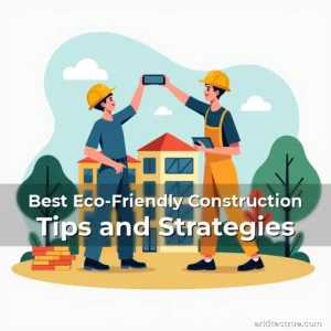 Artistic representation for Best Eco-Friendly Construction Tips and Strategies