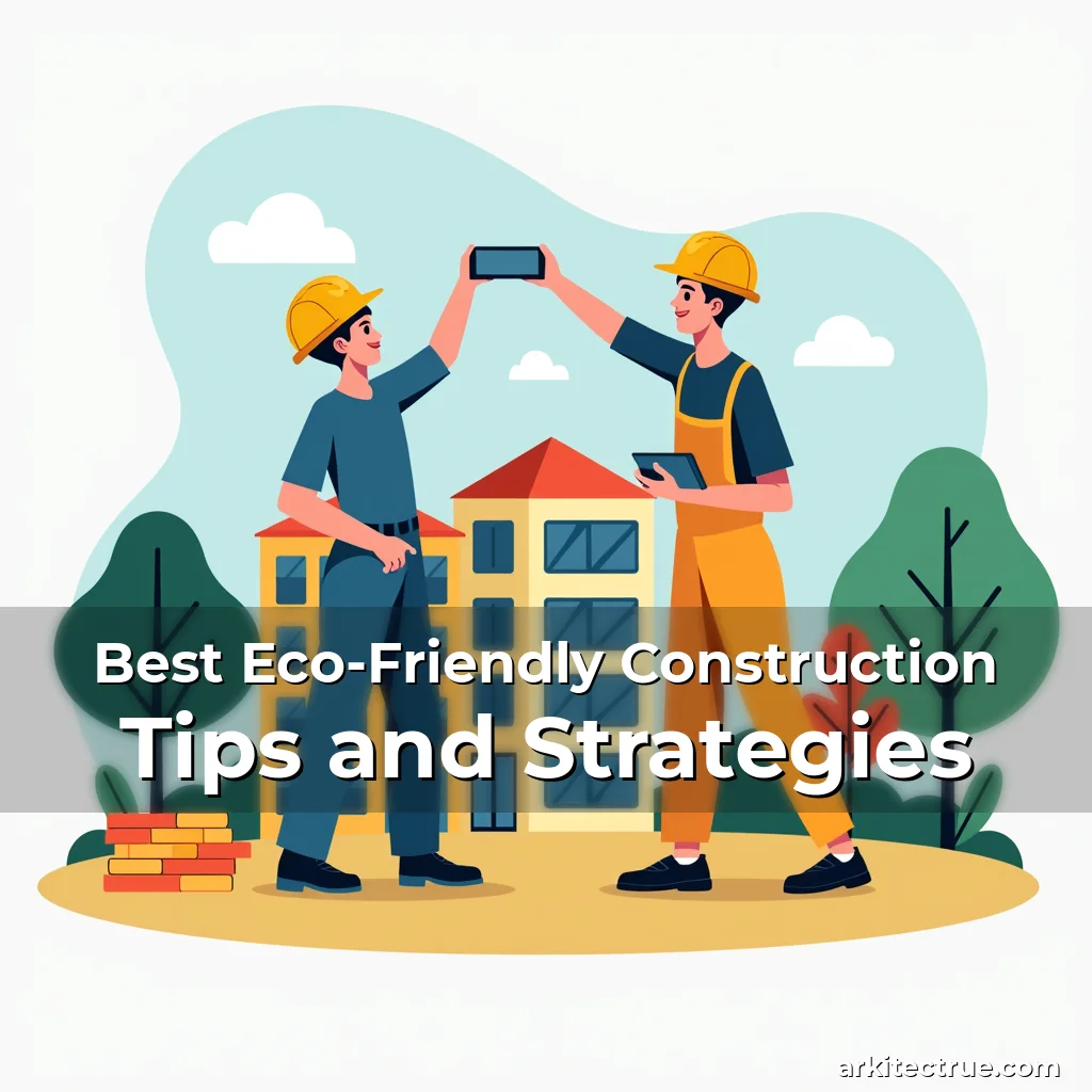Artistic representation for Best Eco-Friendly Construction Tips and Strategies