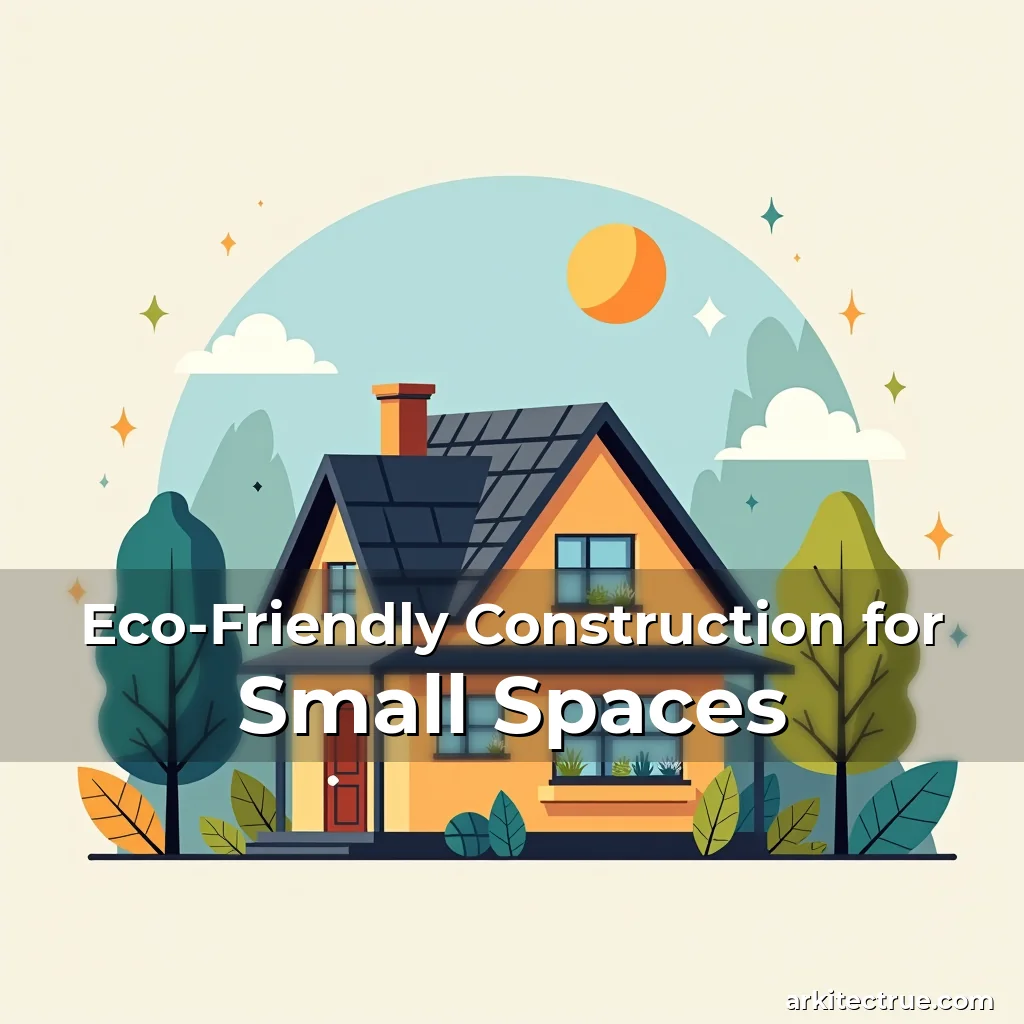 Artistic representation for Eco-Friendly Construction for Small Spaces