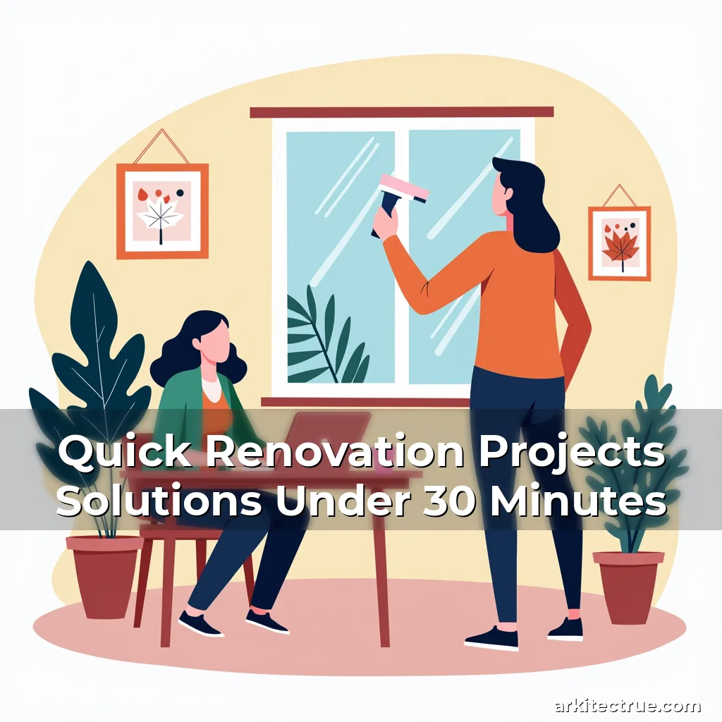 Artistic representation for Quick Renovation Projects Solutions Under 30 Minutes