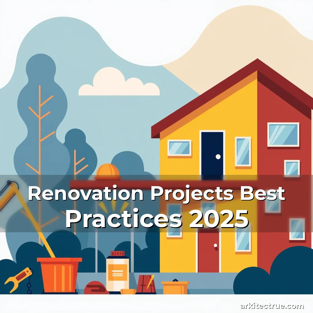 Artistic representation for Renovation Projects Best Practices 2025