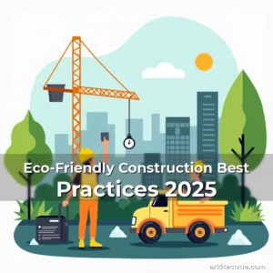 Artistic representation for Eco-Friendly Construction Best Practices 2025