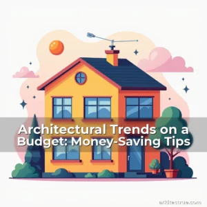 Artistic representation for Architectural Trends on a Budget: Money-Saving Tips