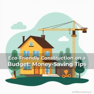 Artistic representation for Eco-Friendly Construction on a Budget: Money-Saving Tips
