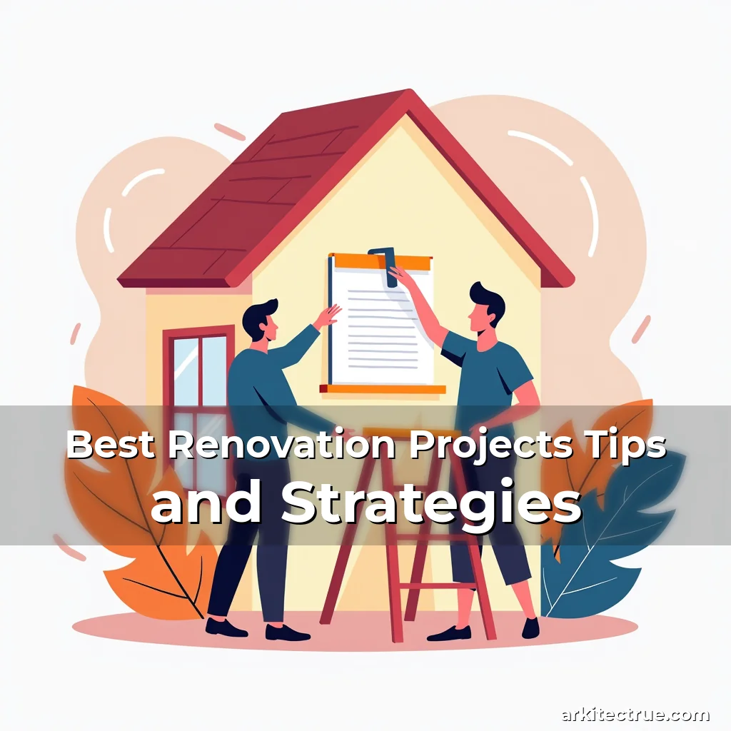 Artistic representation for Best Renovation Projects Tips and Strategies