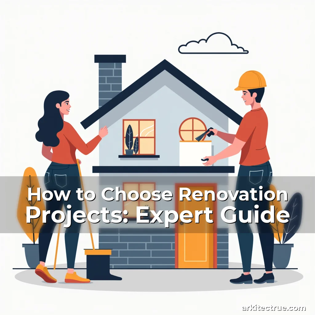 Artistic representation for How to Choose Renovation Projects: Expert Guide