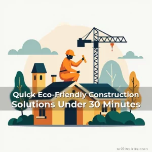 Artistic representation for Quick Eco-Friendly Construction Solutions Under 30 Minutes