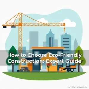 Artistic representation for How to Choose Eco-Friendly Construction: Expert Guide