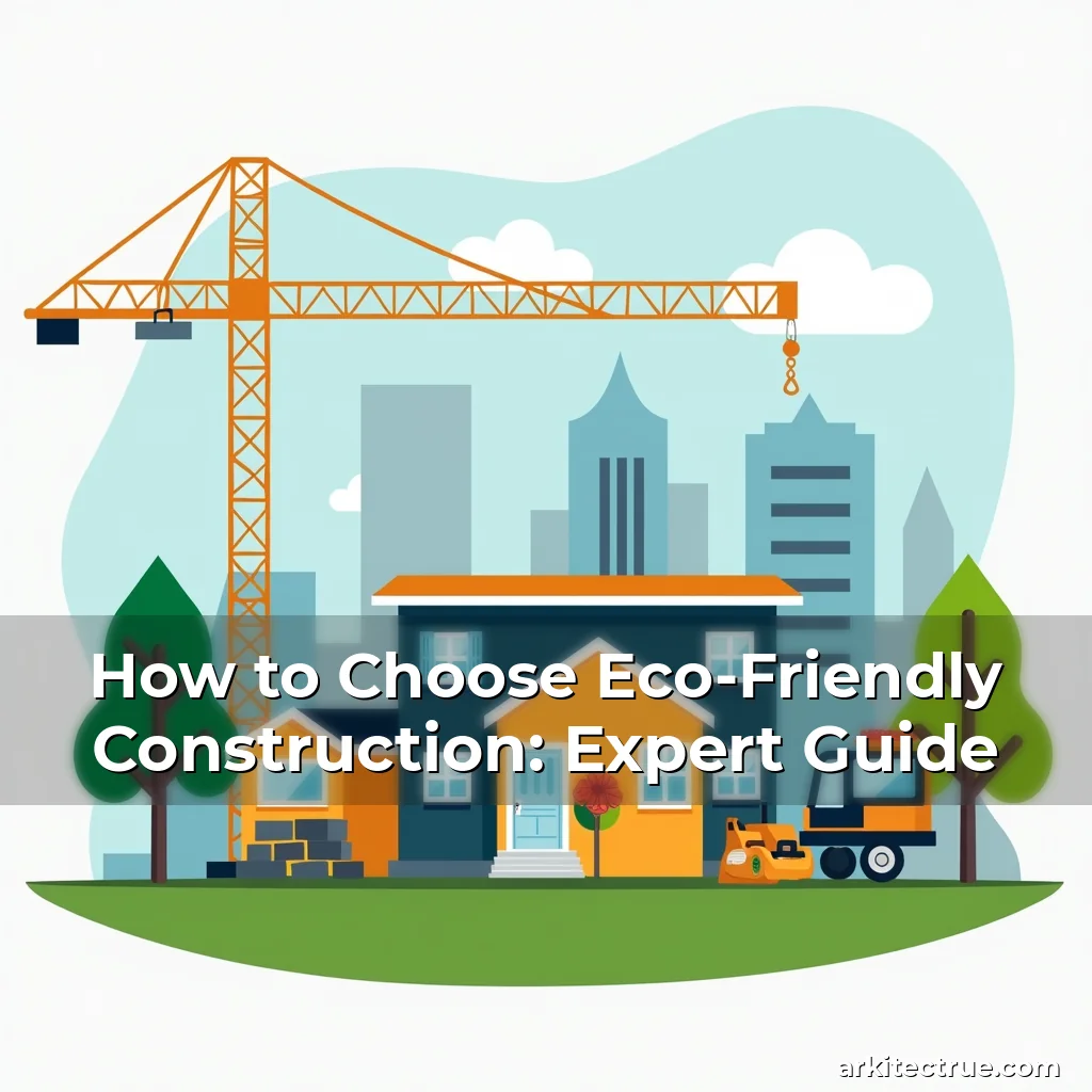 Artistic representation for How to Choose Eco-Friendly Construction: Expert Guide